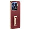 Slim Leather-Texture Phone Case With Wrist Strap Kickstand OPPO Find X9 Pro Full Camera Protection