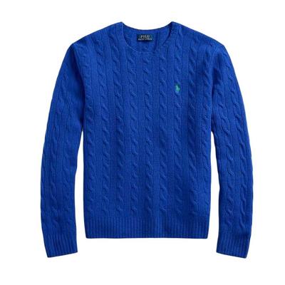 Polo Однотонный свитер крупной вязки для мужчин Синий MNPOSWE16822029-400