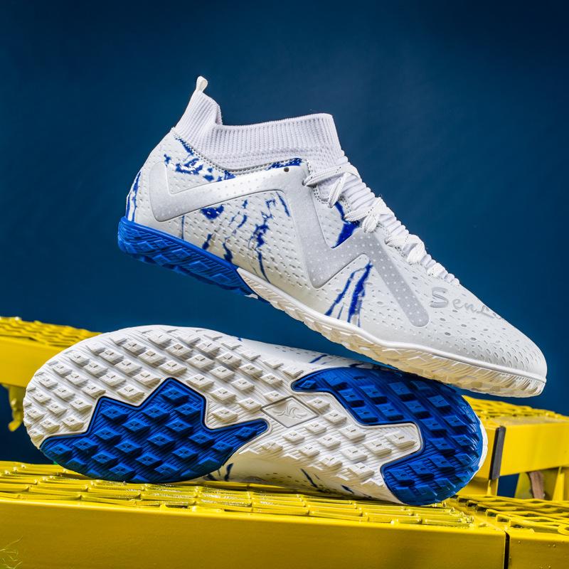 Новые футбольные бутсы для мужчин с высоким и длинным шипом, студенческие тренировочные бутсы для травы, соревновательные футбольные бутсы