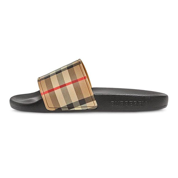 Burberry Детские шлепанцы в винтажную клетку 80270701