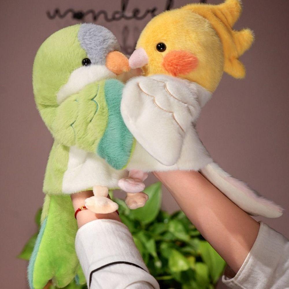 Интерактивная плюшевая кукла-косплей попугая для игр с ребенком, волнистый попугайчик, развивающие детские игрушки, ребенок