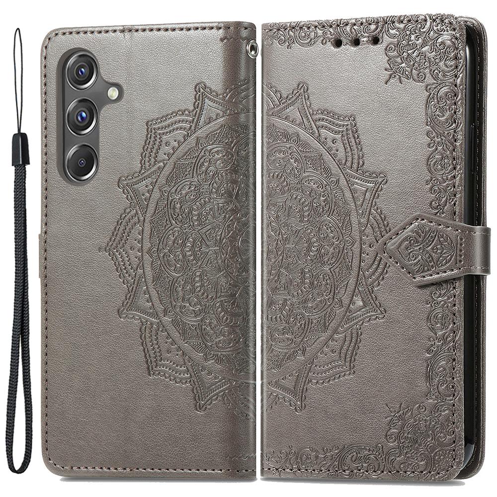 For Samsung Galaxy A15 4G/A15 5G Case Leather Embossed Mandala Pattern Phone Cover