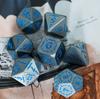 Cusdie Металлический набор кубиков D&D Орел Dungeons and Dragon 7 шт. D4-D20 Многогранные кубики для ролевой игры Pathfinder, Настольные игры