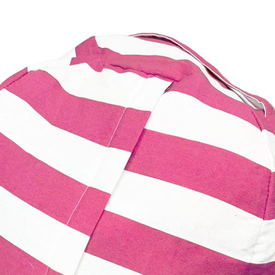 Сумка для хранения плюшевых игрушек, большая вместимость, застежка-молния, полосатый дизайн, органайзер для