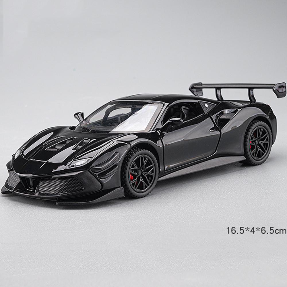 1:32 F488 Спортивная модель автомобиля, игрушки, сплав, литье под давлением, металл, инерционный звук, свет, высокая имитация транспортного средства для коллекции, детские подарки