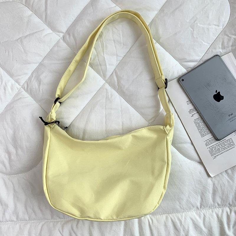 Простая вафельная литературная одноплечевая однотонная сумка кроссбоди в форме пельменя