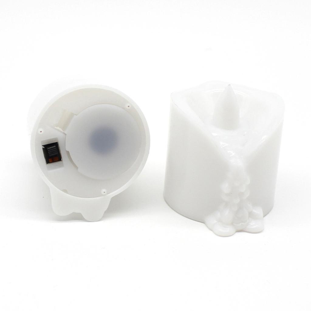 12 шт., имитация плавления чая, восковые свечи, лампы с дистанционным управлением, украшение для рождественской вечеринки, электронные