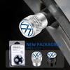VW GTI GOLF 2026 Hot For VW VOLKSWAGEN 4pcs/set Car Tire Valve Cap Car Styling Accessories For Volkswagen Golf-5 6 7 Bora Jetta