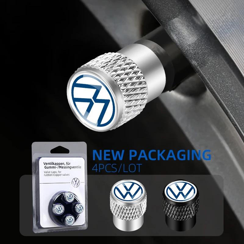 VW GTI GOLF 2026 Hot For VW VOLKSWAGEN 4pcs/set Car Tire Valve Cap Car Styling Accessories For Volkswagen Golf-5 6 7 Bora Jetta