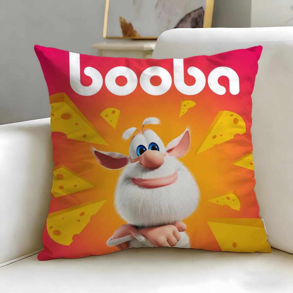 Trendy Bboobaew Cushion Cover Soft  EasyWash Pillow Case  Versatile for Couch Bed Travel and Office