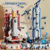 Space Shuttle Rocket Model Building Blocks - Lego-Compatible Educational Toy for Kids