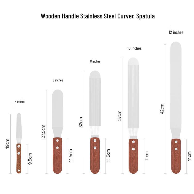 ZISIZ Stainless Steel Offset Spatula