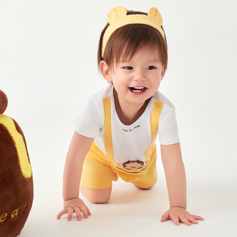 Мужской и женский комбинезон для малышей PawinPaw с мультяшным мишкой