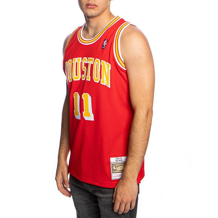 Mitchell Ness Basketball Jerseys Unisex Red Moderate SMJYSB19041-HROSCAR04YMI