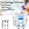 3-в-1 водородно-кислородный косметический инструмент, профессиональная маленькая пузырьковая машина, глубокая очистка, отбеливание, увлажнение, салон красоты