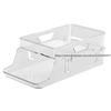Double-Layer Drawer-Type Fridge Drink Organizer Auto-Restock Storage Rack Efficient Refrigerator Beverage Storage Tool