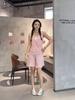 Женские летние шорты-пижама из модала с высокой талией и шнуровкой