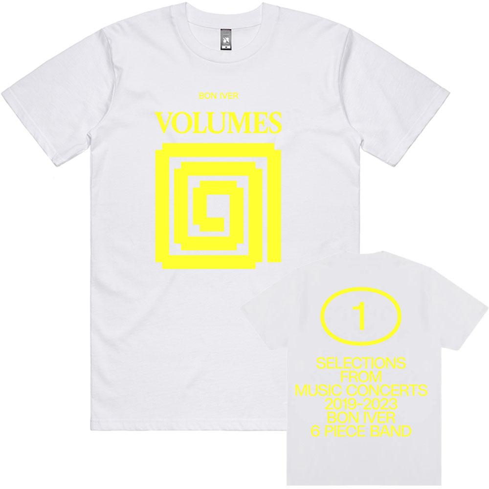 VOLUMES V1 Bon Iver Design T-shirt O-neck Summer Cotton Male Tees Unisex Streetwear Short Sleeve Loose Printing Tshirts Men Tops