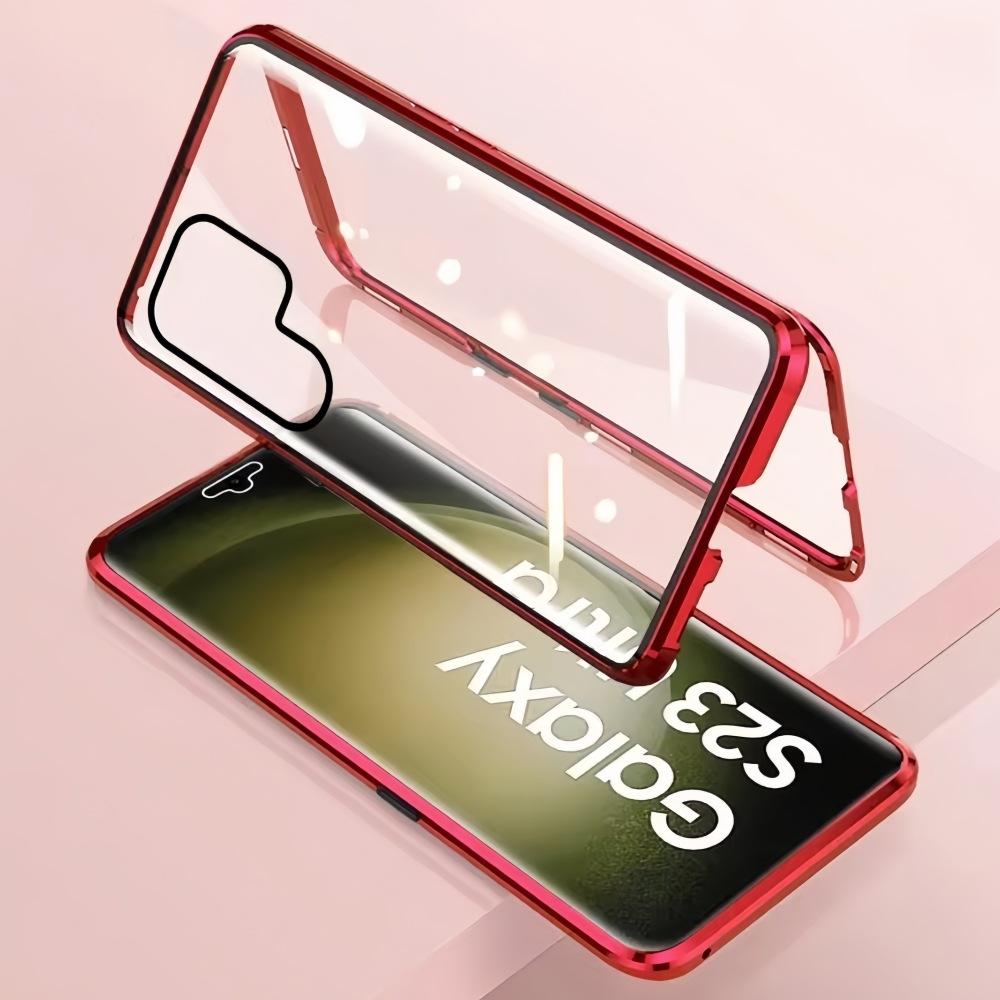 Подходит для Samsung S25ultra Магнитный чехол для мобильного телефона с защитой от подглядывания S24FE Полностью закрытый стеклянный магнитный металлический защитный чехол