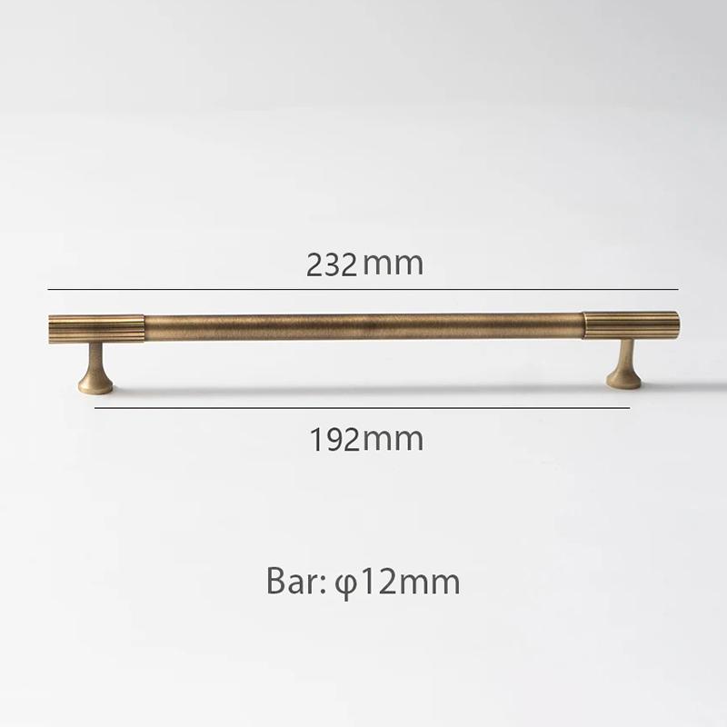 Antique Bronze Brass Cabinet Handle and Knob Linear Knurled Solid Brass Drawer Knobs T Bar Bedroom Kitchen Cupboard Hardware