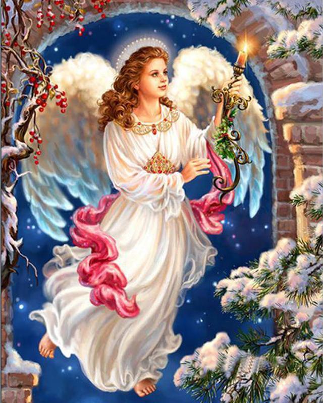 Алмазная картина Новые эльфы и ангелы 5D DIY Алмазная вышивка Пейзаж Цветы Стразы Мозаика Набор для рукоделия