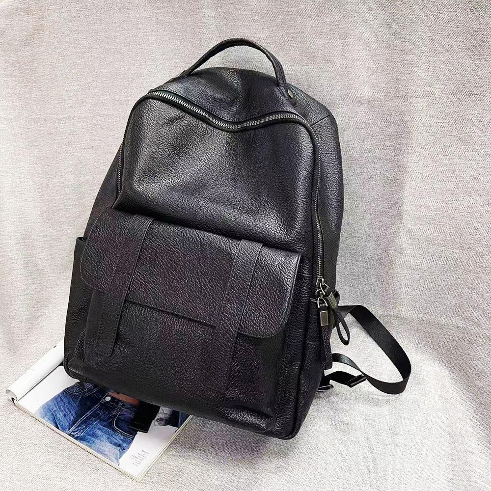 Мужской рюкзак Wind All Leather, деловая сумка для планшета 14 дюймов, большая вместительная дорожная сумка