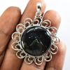 Natural Opal Pendant Quality 47 ct 925 Sterling Silver Round Cut October Birthday Birthstone