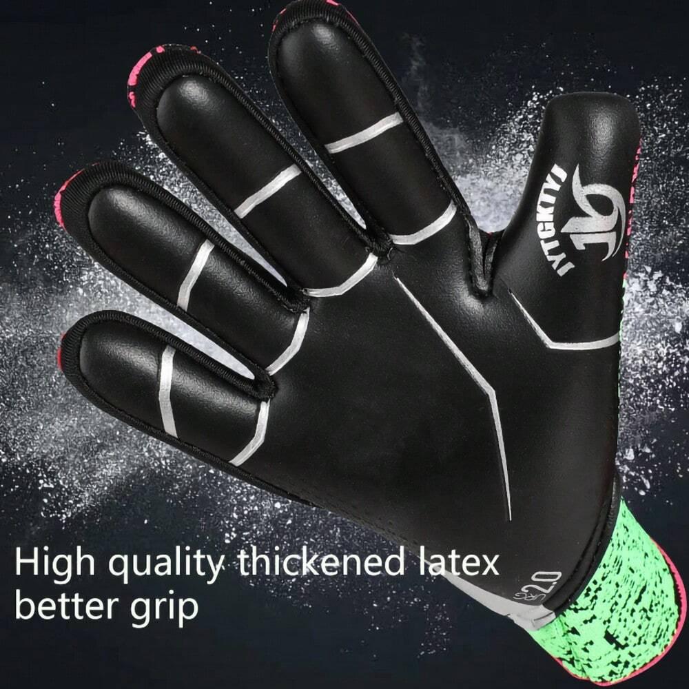 Soccer Goalie Gloves Youth Adults Breathable Goalkeeper Goalie Gloves Strong Grip for Professional Football Training 6