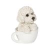 Woobia Poodle Tea Cup 6 X X Doll Figure Ornament Animal Garden Decoration Dog H19110 (Small) 5.8 8.4cm