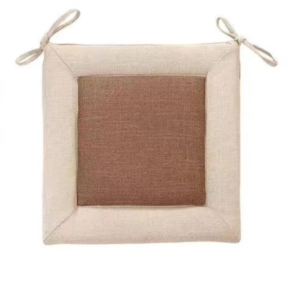 New Removable Linen Chair Cushion Washable Soft Chair Cushion Breathable Thickened Seat Cushion