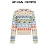 UR2025 Women's 3D Pattern Knit Sweater