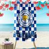 Name Custom Leicester City FC Logo Print Beach Towel, Large Soft Quick Dry Towel for Beach Camping Swimming
