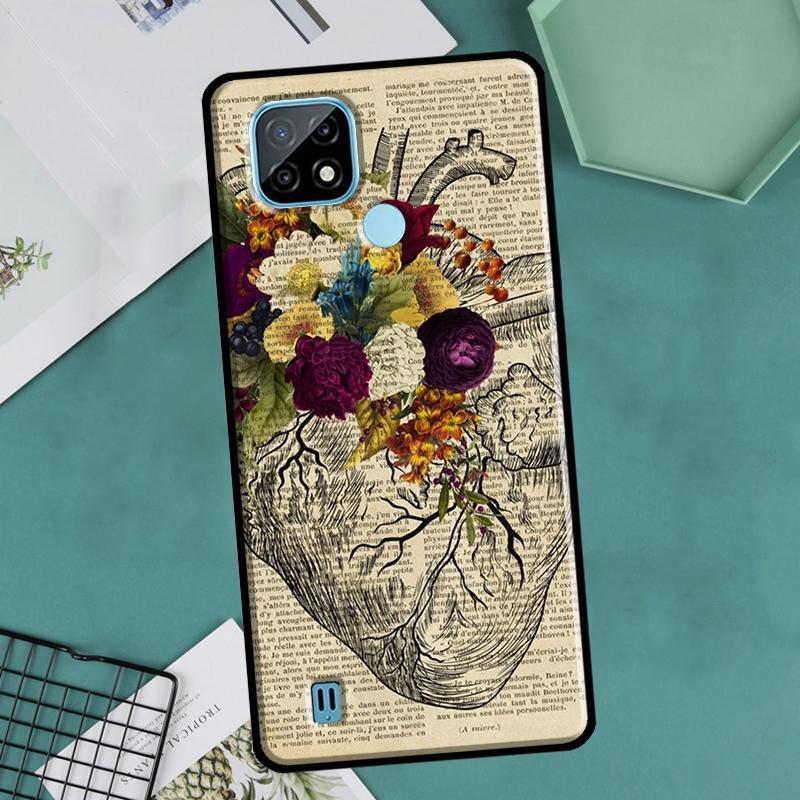 Медицинский чехол с изображением органов человека и сердца для OnePlus Nord 2 9 10 Pro 9R 10R 8T Чехол для Realme GT Master Neo 2 3 8i 9i 8 Pro