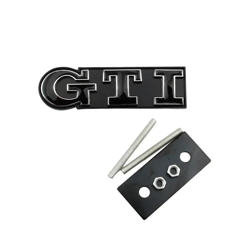 AABIQ1 Metal Car GTI Logo Front Grille Emblem Badge Stickers for Volkswagen Golf 4 5 6 7 8 Passat Jetta Polo Touareg GTD GLI Touran