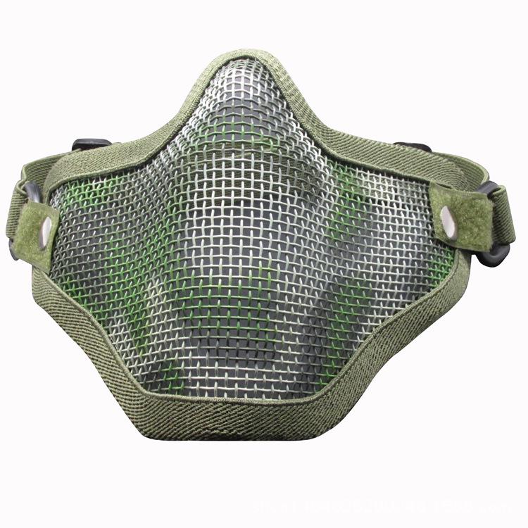 V1 Steel Wire Skull Half-Face Sports Mouthguard Mask