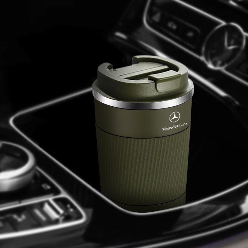 1Pcs Car Vacuum Flasks Coffee Cup Travel Portable Insulated Bottles For Mercedes-Benz AMG W213 W212 W220 W221 W222 W108 W126 W140 W168 W169 W176 W177