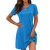 Women's Dresses Short Sleeve Casual Homecoming Vacation Beach T-Shirt Dresses