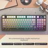 98-Key Wireless Bluetooth Tri-Mode Gaming Mechanical Keyboard with Customizable Switches (Blue, Black, Tea, Red) and Hot-Swappable Design.