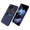 Для OnePlus 13 Чехол Ткань+Твердый ПК Чехол для телефона с двойными слотами для карт