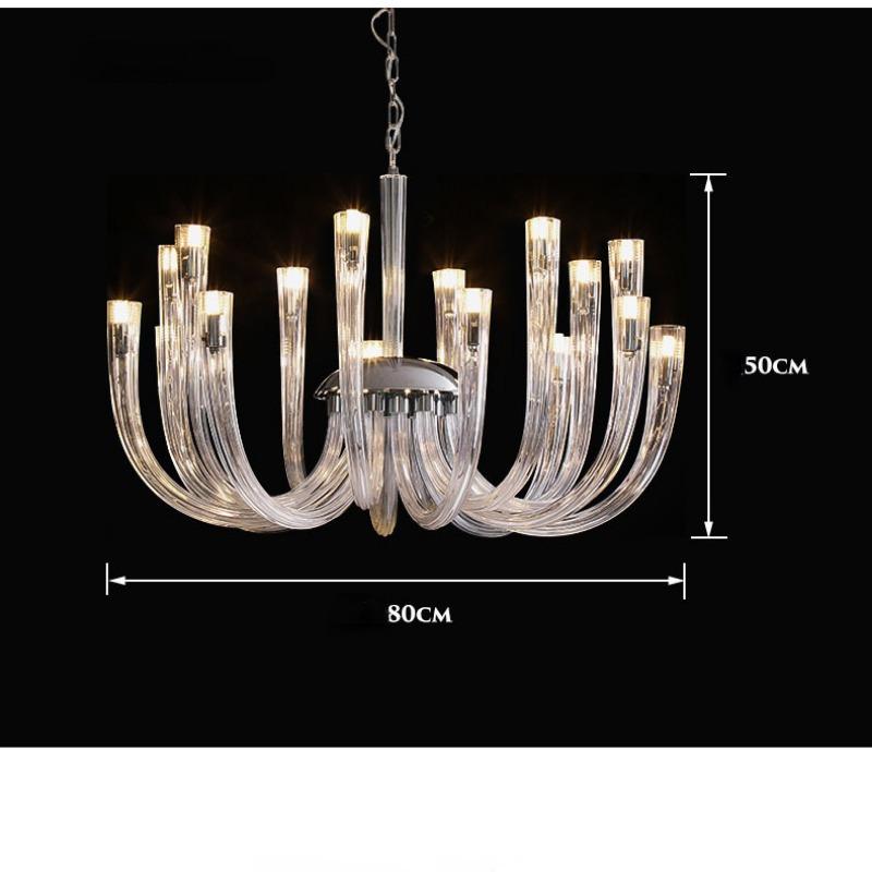Лампа для гостиной, роскошная атмосфера, современная простая спальня, зал, столовая, креативная люстра