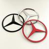 90mm ABS Chrome Black Logo Mercedes Emblem Rear Star Badge For Mercedes Benz W203 W206 W212 X253 W167 W166 W247 C E GLA GLC GLE