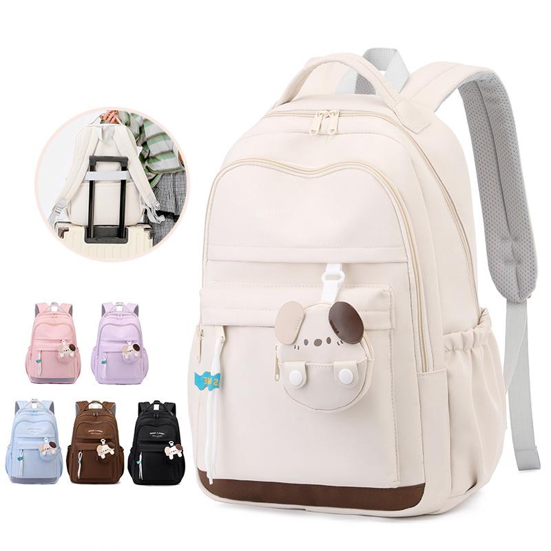 Girls Waterproof Backpack Student Schoolbag Lightweight Large Capacity Outdoor Backpack