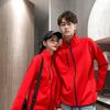 Yiliteng Couple's Hooded Zip-Up Sweatshirt