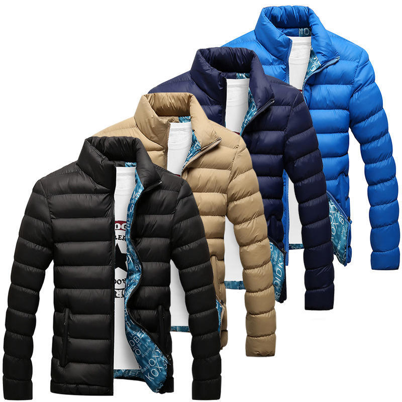 Cotton-padded Men's Light and Thickened Men's Down Cotton-padded Warm and Slim Jacket
