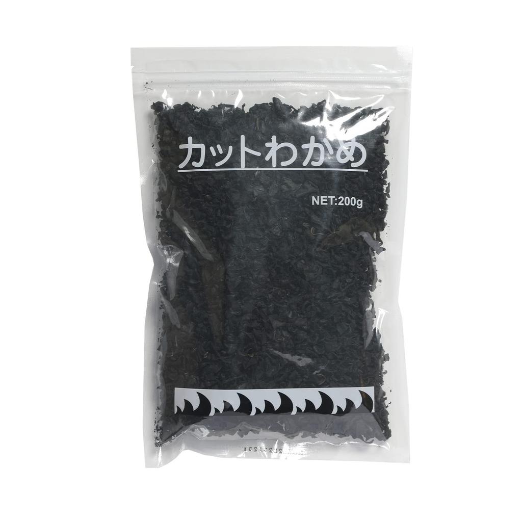 Daido Trading Cut Wakame Dried Seaweed 200g Zip Bag Large Capacity Chopped Wakame Commercial Use 12x Yield