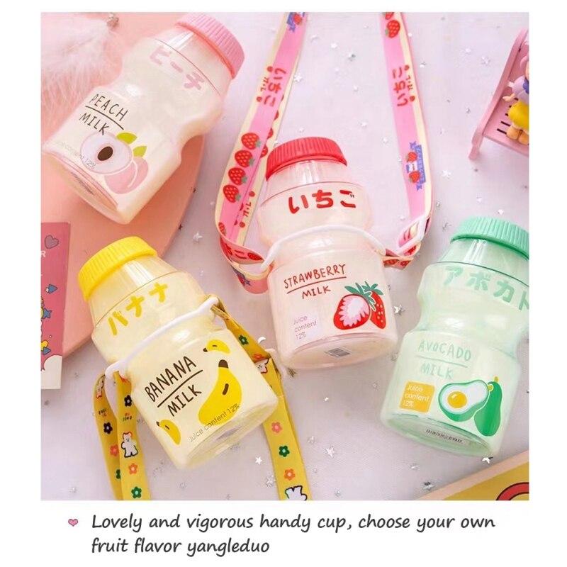 Портативная чашка для воды Yakult, 480 мл, бутылка для девочек и детей, высокое качество, туристические уличные велосипедные спортивные пластиковые бутылки для воды