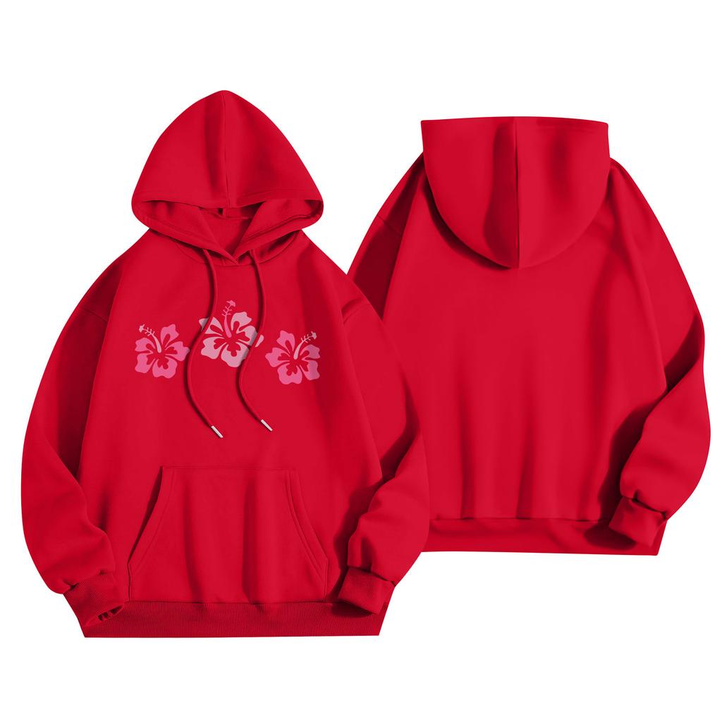 Женская мода, женский легкий пуловер с длинными рукавами и карманами, толстовка с капюшоном в стиле консервативного стиля