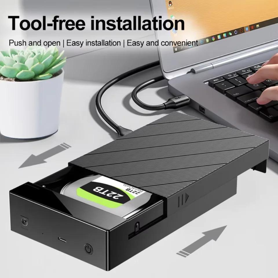 Корпус для 2.5/3.5-дюймового HDD USB 3.0 к SATA Внешний Жесткий Диск Поддержка 12 ТБ Корпус для Жесткого Диска 5 Гбит/с Высокоскоростной Адаптер для ПК Ноутбука