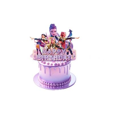 Набор для празднования K-POP Охотник на Дьяволов Украшение для торта на Праздничную Вечеринку для Девочек Украшение для торта на Праздничную Вечеринку