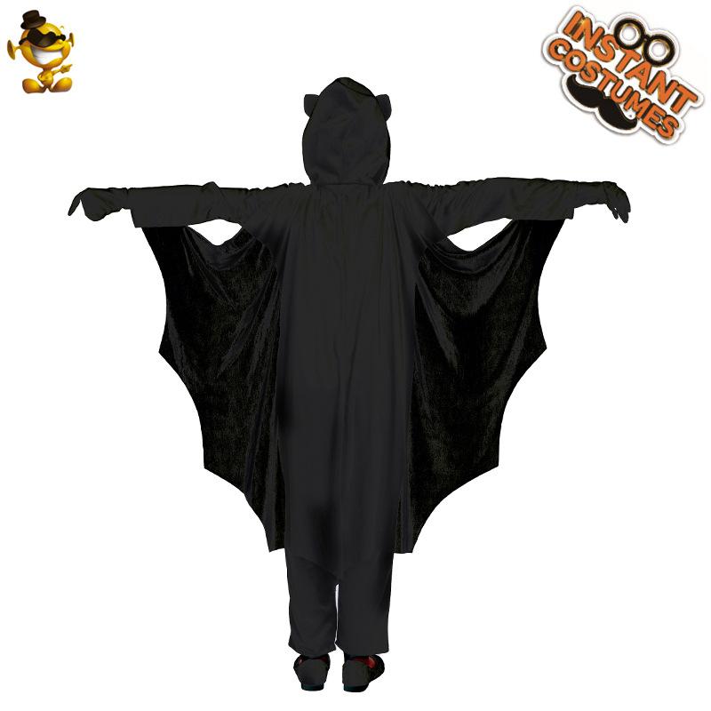 Halloween children's black bat onesie stage costume, Halloween ghost party costume